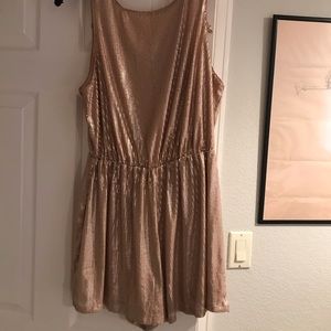 ASTR Gold Sequin Romper